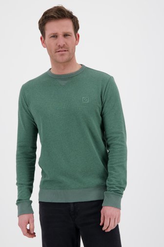 Groene sweater met ronde hals van Ravøtt voor Heren