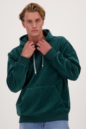 Groene velvet sweater - Collectie Metejoor van Ravøtt voor Heren