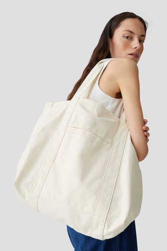 Grote beige shopper van Opus voor Dames