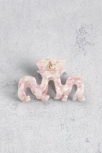 Voorkant van Haarspeld in roze marmerlook door AC by Annelien Coorevits voor Dames