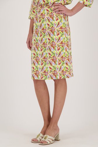 Halflange rok met kleurrijke print  van Claude Arielle voor Dames