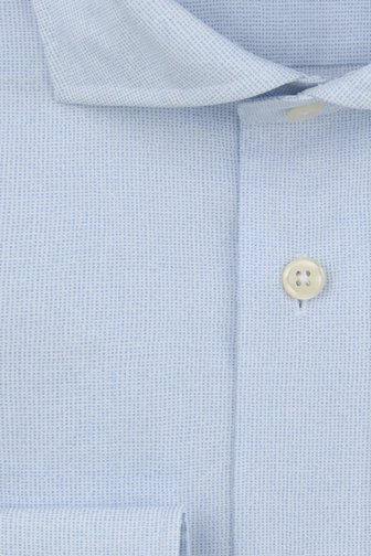 Productfoto 1 van Hemd met fijne blauwe print - Slim fit  door Michaelis voor Heren