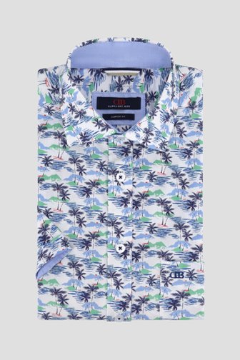 Hemd met tropische print - Comfort fit van Dansaert Blue voor Heren