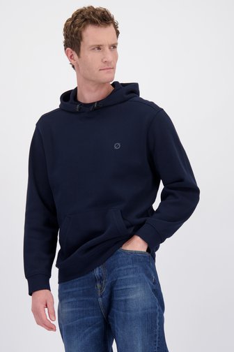 Le devant de Hoodie bleu marine de Ravøtt pour Hommes