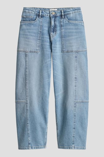 Le devant de Jean barrel fit bleu - longueur 7/8 de Opus pour Femmes