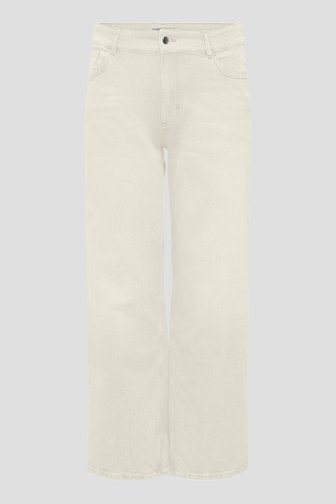 Le devant de Jean beige - coupe wide leg de ONLY Carmakoma pour Femmes