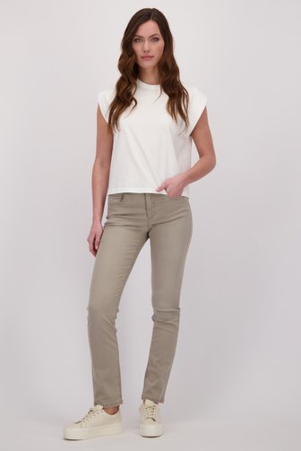 Le devant de Jean beige - Slim fit de Angels pour Femmes