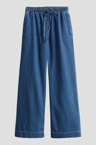 Jean bleu à taille élastique de Opus pour Femmes