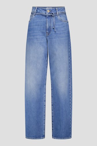 Le devant de Jean bleu avec lien à nouer – Wide leg fit de Liberty Island Denim pour Femmes