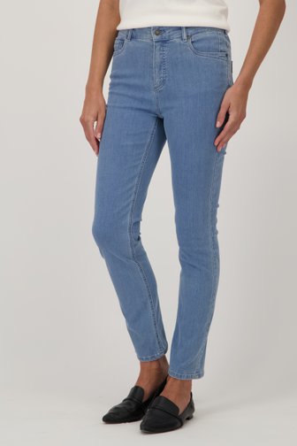 Jean bleu clair avec stretch et taille élastiquée de Claude Arielle pour Femmes
