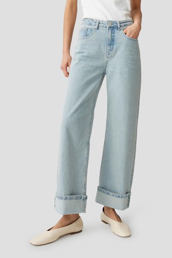 Le devant de Jean bleu clair - Wide leg fit de Opus pour Femmes