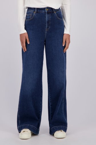 Le devant de Jean bleu foncé - Wide leg fit de Liberty Island Denim pour Femmes