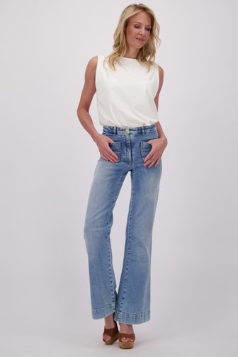 Jean bootcut bleu délavé de AC by Annelien Coorevits pour Femmes