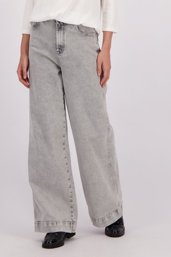 Le devant de Jean gris – Wide leg fit de Liberty Island Denim pour Femmes