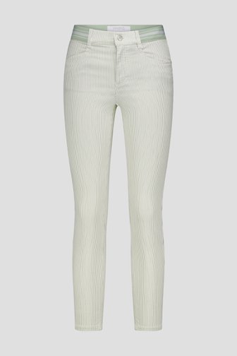 Jean rayé vert - Slim fit - Longuer 7/8 de Angels pour Femmes