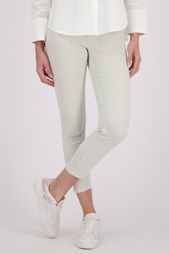 Jean rayé vert - Slim fit - Longuer 7/8 de Angels pour Femmes