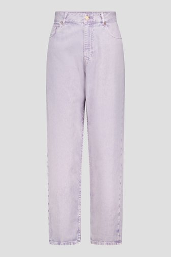Jean straight fit lila avec effet délavé de Louise pour Femmes
