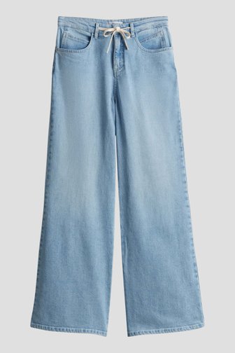 Jeans bleu clair ample avec ceinture à nœud de Opus pour Femmes