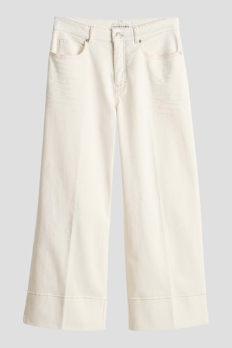 Le devant de Jeans écru - Wide leg fit - Longueur 7/8 de Opus pants pour Femmes