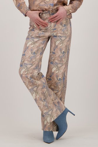 Jeans met print - Wide leg fit  van Louise voor Dames