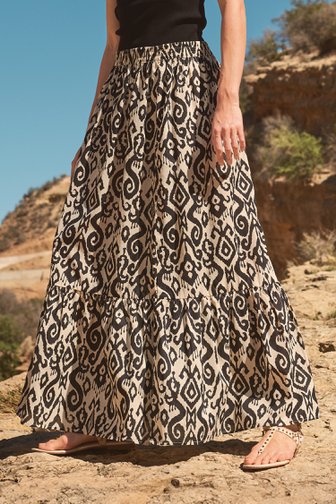 Jupe beige à imprimé noir de JDY pour Femmes