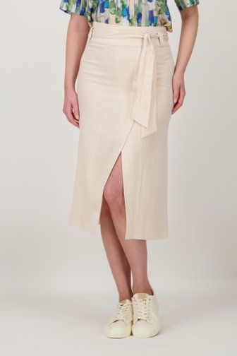 Jupe beige clair avec fente, female, Marque: Liberty Loving nature