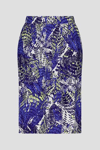 Jupe bleu foncé avec imprimé  de Claude Arielle pour Femmes