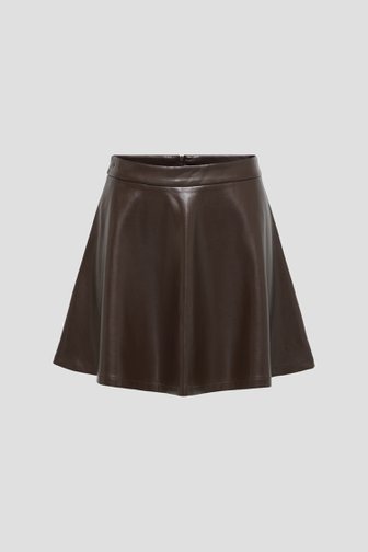 Le devant de Jupe courte brun foncé effet cuir de JDY pour Femmes