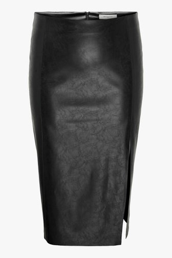 Jupe crayon noire en faux cuir de Only Carmakoma pour Femmes