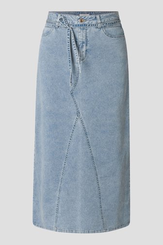 Photo produit 1 de Jupe en jean longue bleu de Yest Curve pour Femmes
