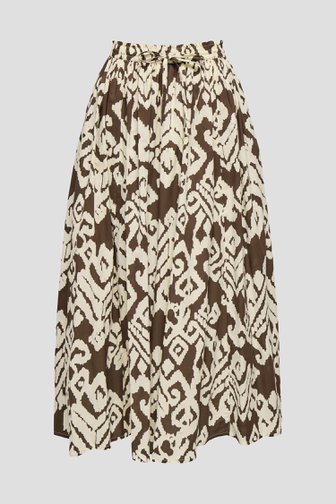 Le devant de Jupe longue à imprimé beige-marron de JDY pour Femmes