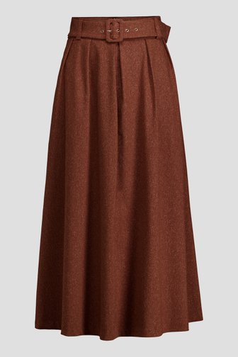 Photo produit 1 de Jupe longue brune effet chiné de AC by Annelien Coorevits pour Femmes