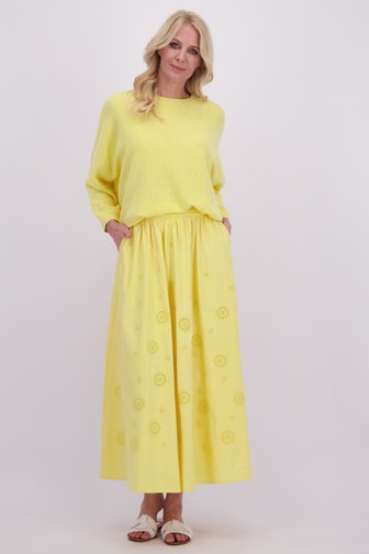 Le devant de Jupe longue jaune de AC by Annelien Coorevits pour Femmes