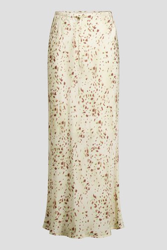 Le devant de Jupe longue jaune clair à imprimé de Louise pour Femmes