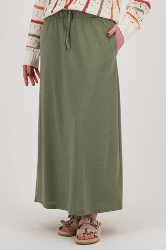 Jupe longue vert olive avec ceinture élastiquée de JDY pour Femmes