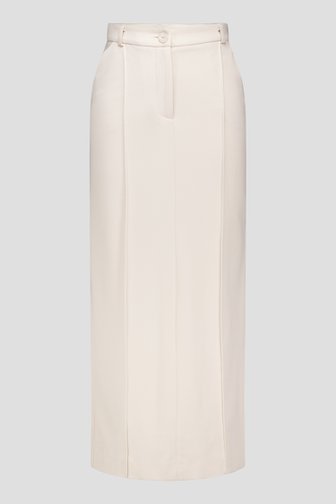 Jupe maxi beige clair avec fente à l'arrière de AC by Annelien Coorevits pour Femmes