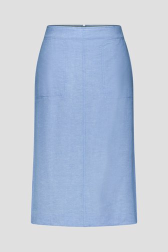 Jupe midi bleue à effet mélangé de Libelle pour Femmes