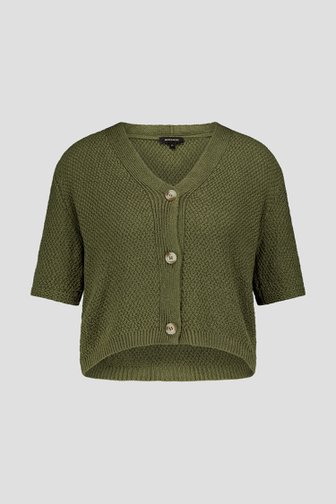 Kaki gebreide cardigan van More & More voor Dames