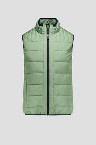 Voorkant van Kaki gewatteerde bodywarmer door Dansaert Blue voor Heren