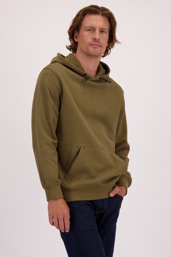 Voorkant van Kaki hoodie door Ravøtt voor Heren