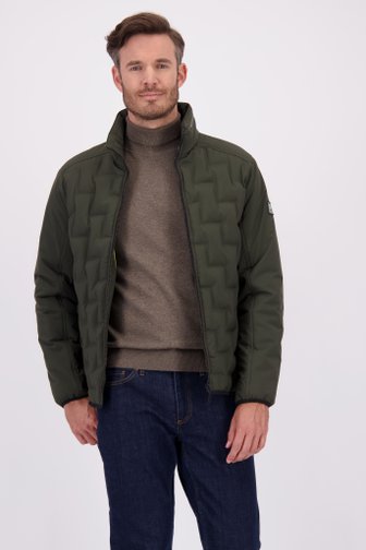 Voorkant van Kaki jas met opstaande kraag door Gate One voor Heren