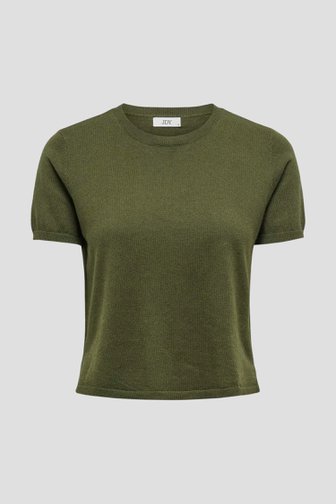 Voorkant van Kaki trui met korte mouwen door JDY voor Dames