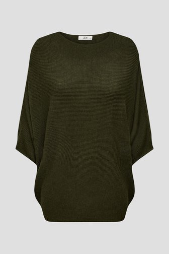 Voorkant van Kaki trui met vleermuismouwen door JDY voor Dames