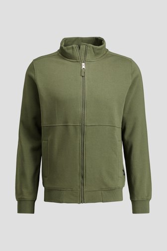 Voorkant van Kaki vest met rits  door Liberty Island voor Heren
