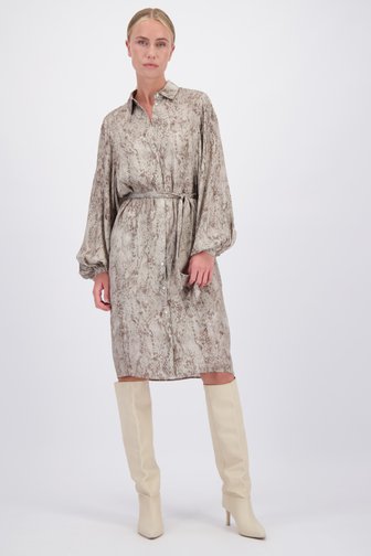 Voorkant van Kleedje met grijs-beige animalprint door D'Auvry Studio voor Dames