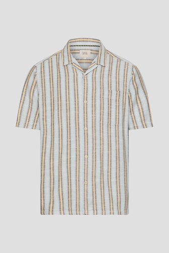 Voorkant van Kleurrijk gestreept hemd met korte mouwen door Camel active voor Heren