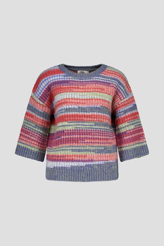 Kleurrijke trui met wol en mohair van Libelle voor Dames