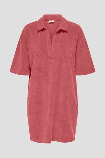Koraalrood kleedje in badstof van JDY voor Dames