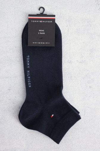 Voorkant van Korte navy sokken - 2 paar door Tommy Hilfiger voor Heren