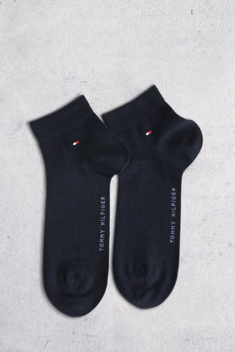 Voorkant van Korte navy sokken - 2 paar door Tommy Hilfiger voor Heren